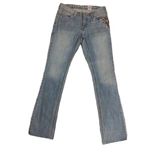 Gypsy Soule Distressed Studded Denim Jeans Sz.4